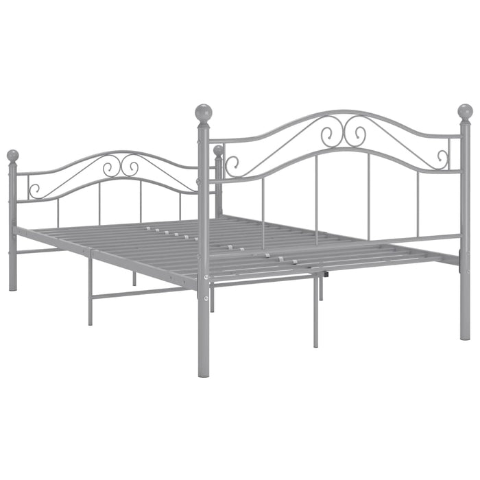 Cadru de pat, gri, 120 x 200 cm, metal WALTI