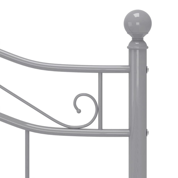 Cadru de pat, gri, 120 x 200 cm, metal WALTI