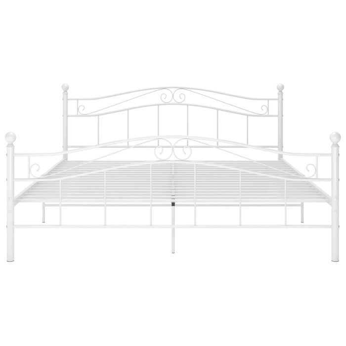 Cadru de pat, alb, 140x200 cm, metal WALTI