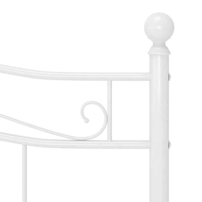 Cadru de pat, alb, 140x200 cm, metal WALTI