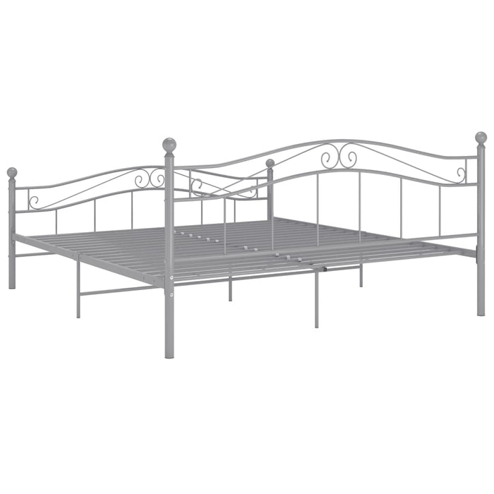 Cadru de pat fără saltea, gri, 140 x 200 cm, metal - WALTI WALTI