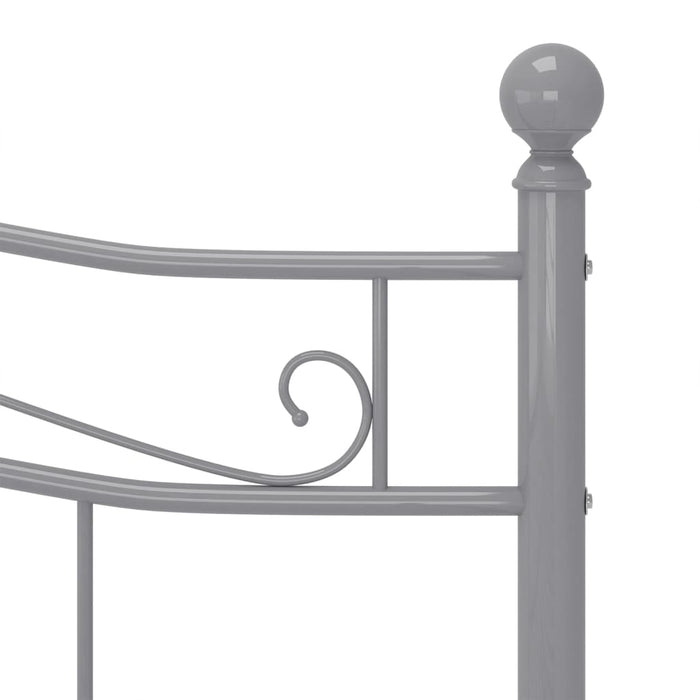 Cadru de pat fără saltea, gri, 140 x 200 cm, metal - WALTI WALTI