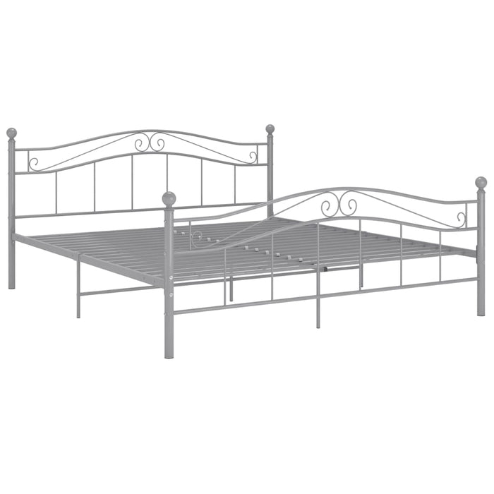 Cadru de pat, gri, 160x200 cm, metal - WALTI WALTI
