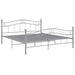 Cadru de pat, gri, 160x200 cm, metal - WALTI WALTI