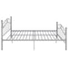 Cadru de pat, gri, 160x200 cm, metal - WALTI WALTI
