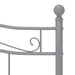 Cadru de pat, gri, 160x200 cm, metal - WALTI WALTI
