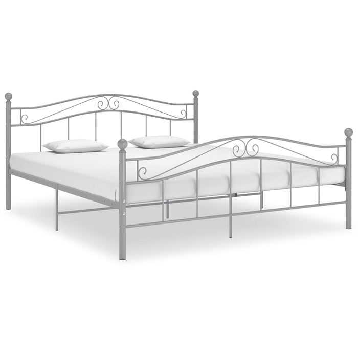 Cadru de pat, gri, 200x200 cm, metal WALTI