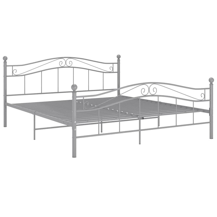 Cadru de pat, gri, 200x200 cm, metal WALTI