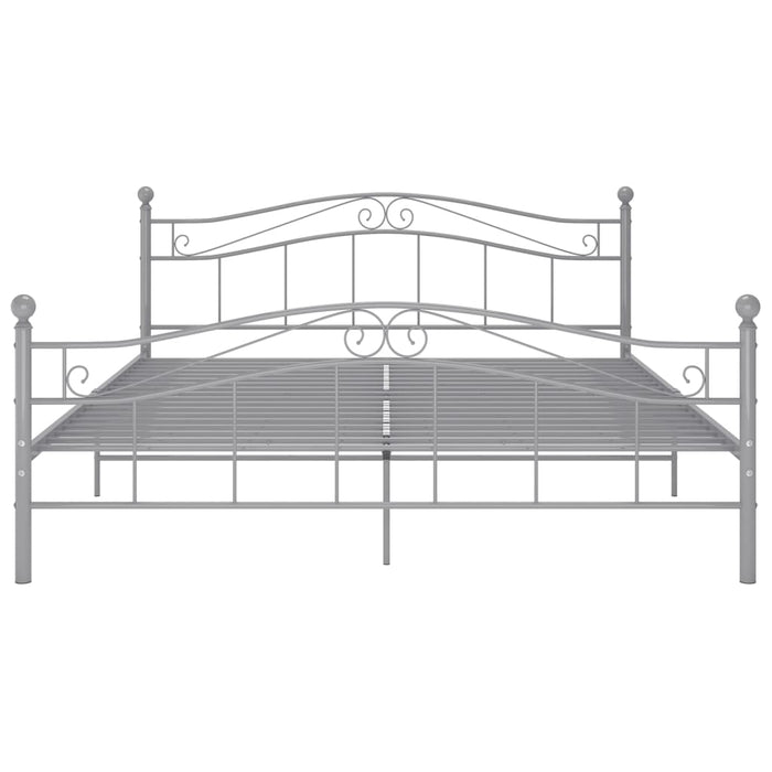 Cadru de pat, gri, 200x200 cm, metal WALTI
