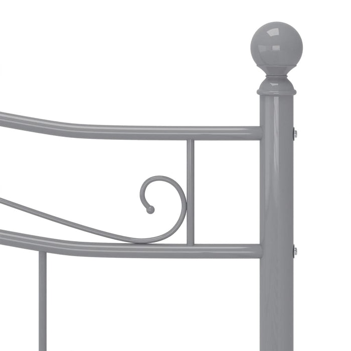 Cadru de pat, gri, 200x200 cm, metal WALTI