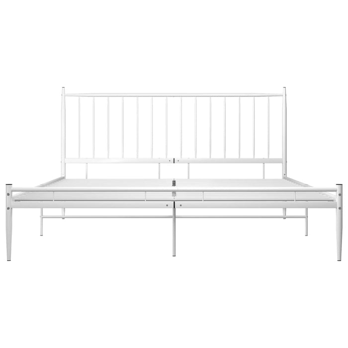 Cadru de pat, alb, 180x200 cm, metal WALTI