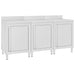 Dulap blat de lucru comercial 180x60x96 cm oțel inoxidabil - WALTI WALTI