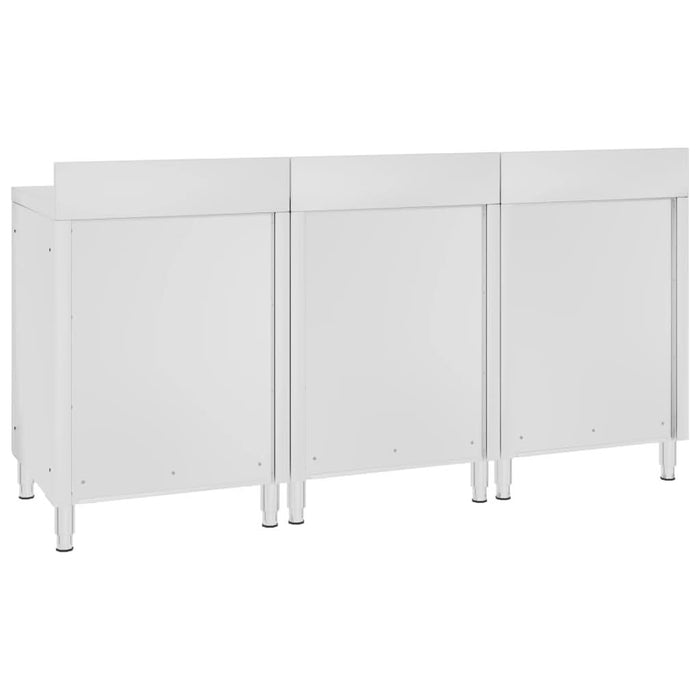 Dulap blat de lucru comercial 180x60x96 cm oțel inoxidabil - WALTI WALTI