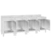 Dulap comercial blat de lucru 240x60x96 cm, oțel inoxidabil - WALTI WALTI