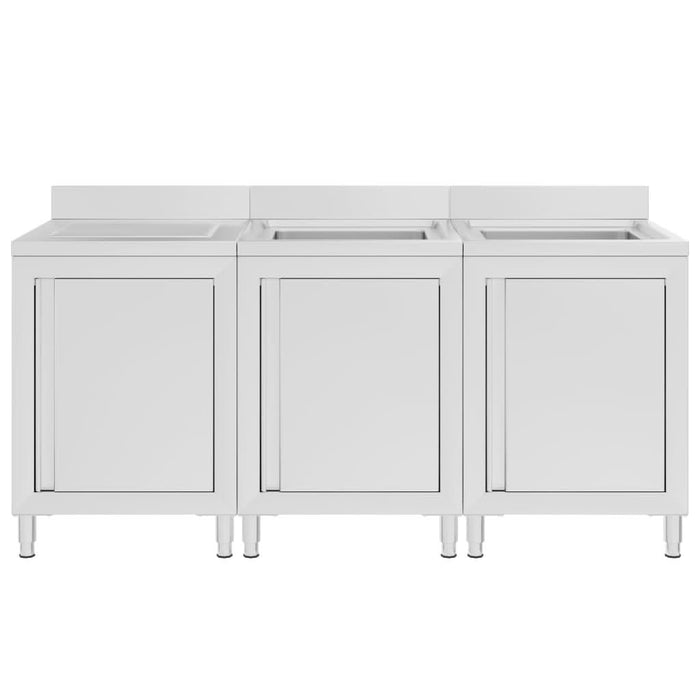Dulap comercial pentru chiuvetă, 180x60x96 cm, oțel inoxidabil - WALTI WALTI