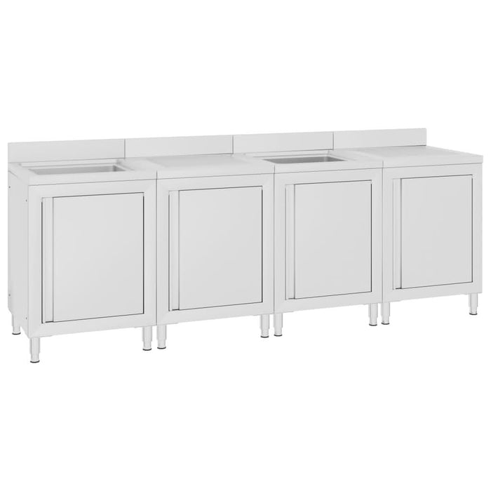 Dulap comercial pentru chiuvetă, 240x60x96 cm, oțel inoxidabil - WALTI WALTI