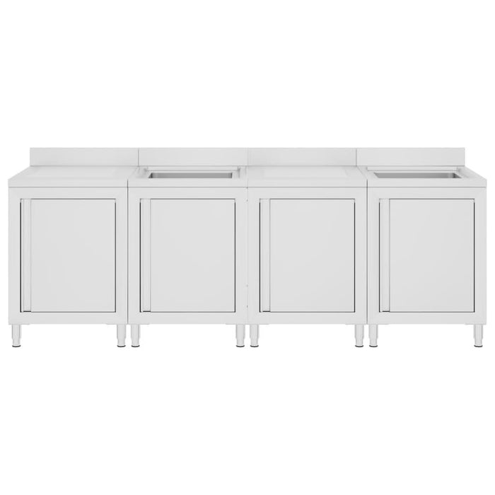 Dulap comercial pentru chiuvetă, 240x60x96 cm, oțel inoxidabil - WALTI WALTI