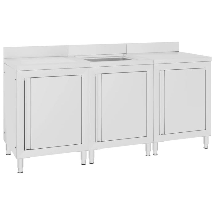 Dulap comercial pentru chiuvetă 180x60x96 cm, oțel inoxidabil - WALTI WALTI