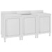 Dulap comercial pentru chiuvetă 180x60x96 cm, oțel inoxidabil - WALTI WALTI