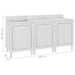 Dulap comercial pentru chiuvetă 180x60x96 cm, oțel inoxidabil - WALTI WALTI