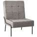 Scaun de relaxare, 65x79x87 cm, gri deschis, catifea - WALTI WALTI