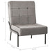 Scaun de relaxare, 65x79x87 cm, gri deschis, catifea - WALTI WALTI