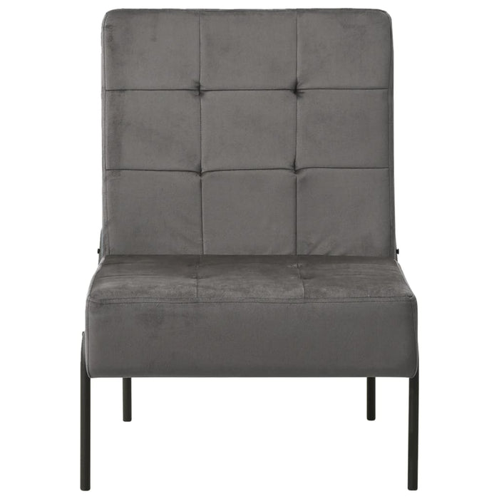 Scaun de relaxare, gri închis, 65x79x87 cm, catifea - WALTI WALTI
