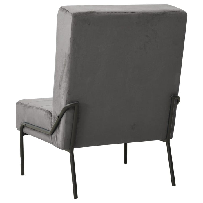 Scaun de relaxare, gri închis, 65x79x87 cm, catifea - WALTI WALTI