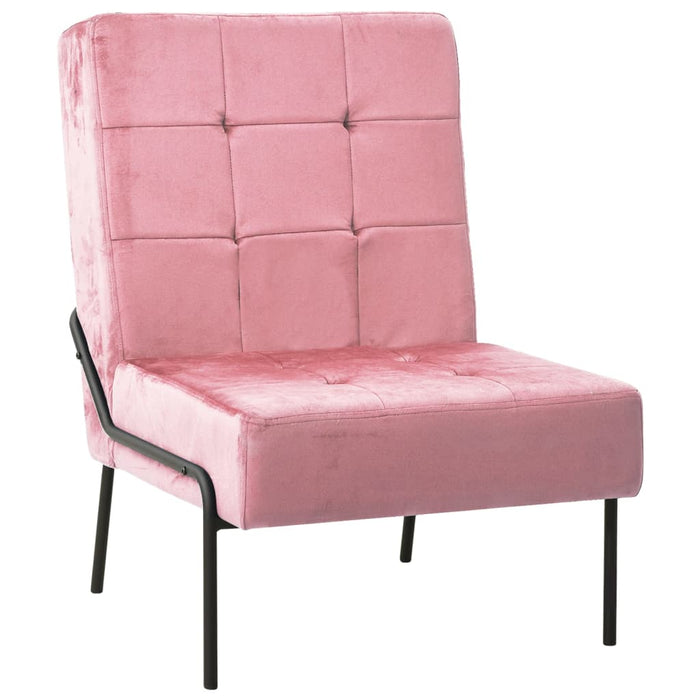 Scaun de relaxare, roz, 65x79x87 cm, catifea - WALTI WALTI