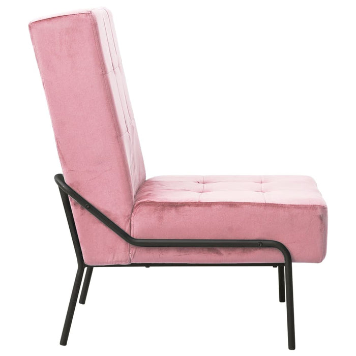 Scaun de relaxare, roz, 65x79x87 cm, catifea - WALTI WALTI