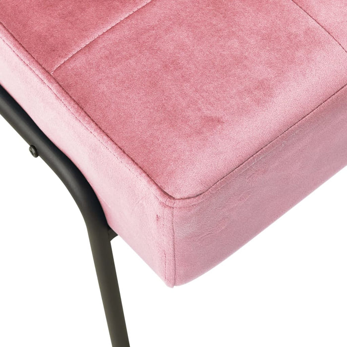 Scaun de relaxare, roz, 65x79x87 cm, catifea - WALTI WALTI