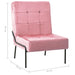 Scaun de relaxare, roz, 65x79x87 cm, catifea - WALTI WALTI