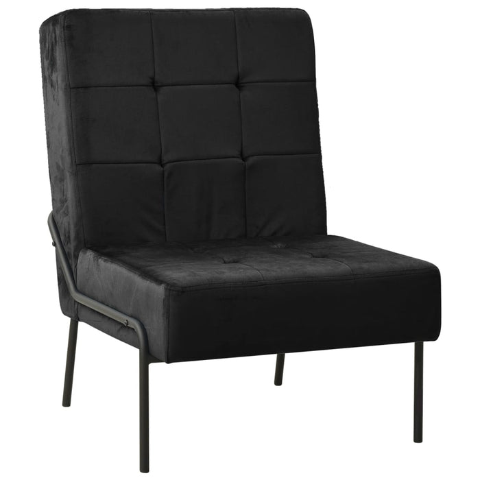 Scaun de relaxare, 65x79x87 cm, negru, catifea - WALTI WALTI