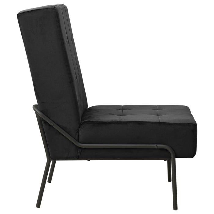 Scaun de relaxare, 65x79x87 cm, negru, catifea - WALTI WALTI
