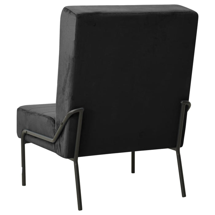 Scaun de relaxare, 65x79x87 cm, negru, catifea - WALTI WALTI