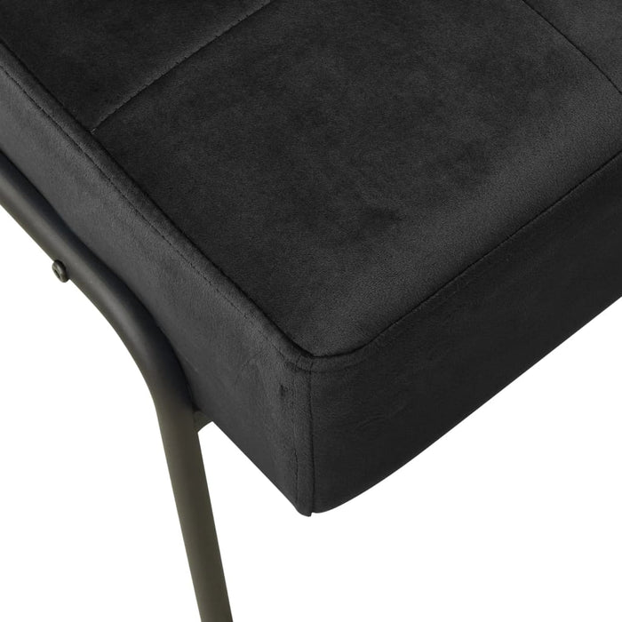 Scaun de relaxare, 65x79x87 cm, negru, catifea - WALTI WALTI
