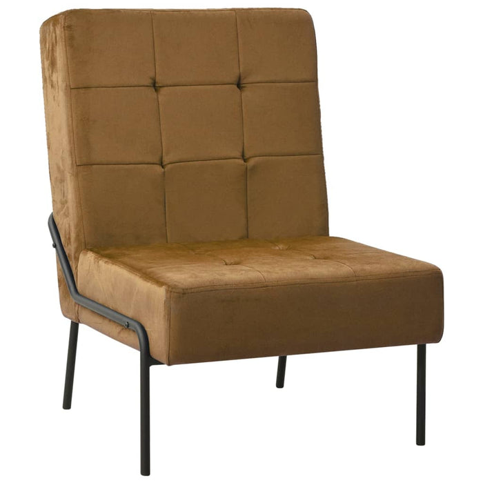 Scaun de relaxare, maro, 65x79x87 cm, catifea - WALTI WALTI