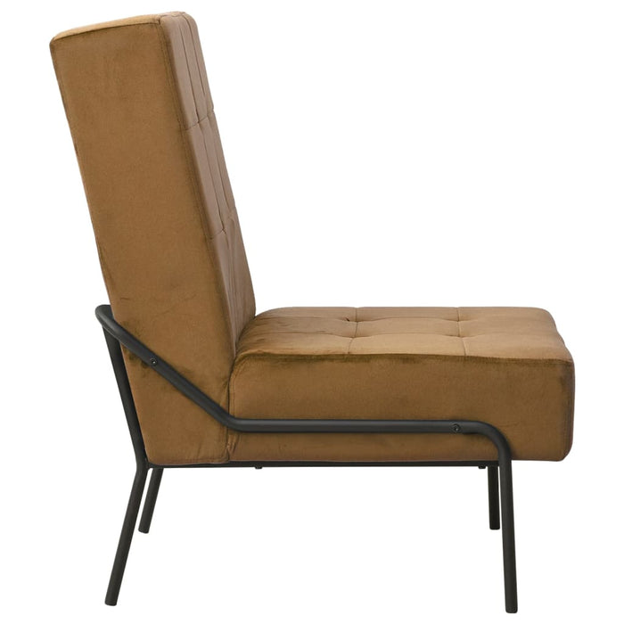 Scaun de relaxare, maro, 65x79x87 cm, catifea - WALTI WALTI