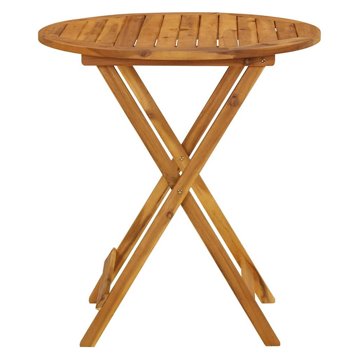 Masă de grădină pliabilă, 70 cm, lemn masiv de acacia - WALTI WALTI