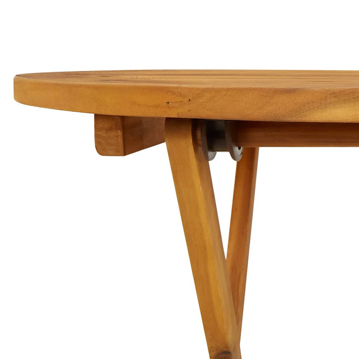 Masă de grădină pliabilă, 70 cm, lemn masiv de acacia - WALTI WALTI