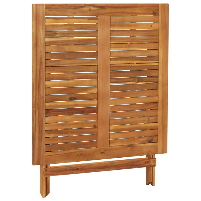 Masă de grădină pliabilă, 90x90x75 cm, lemn masiv de acacia - WALTI WALTI