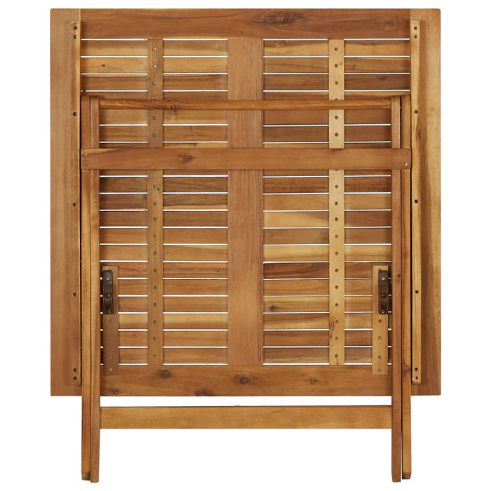 Masă de grădină pliabilă, 90x90x75 cm, lemn masiv de acacia - WALTI WALTI