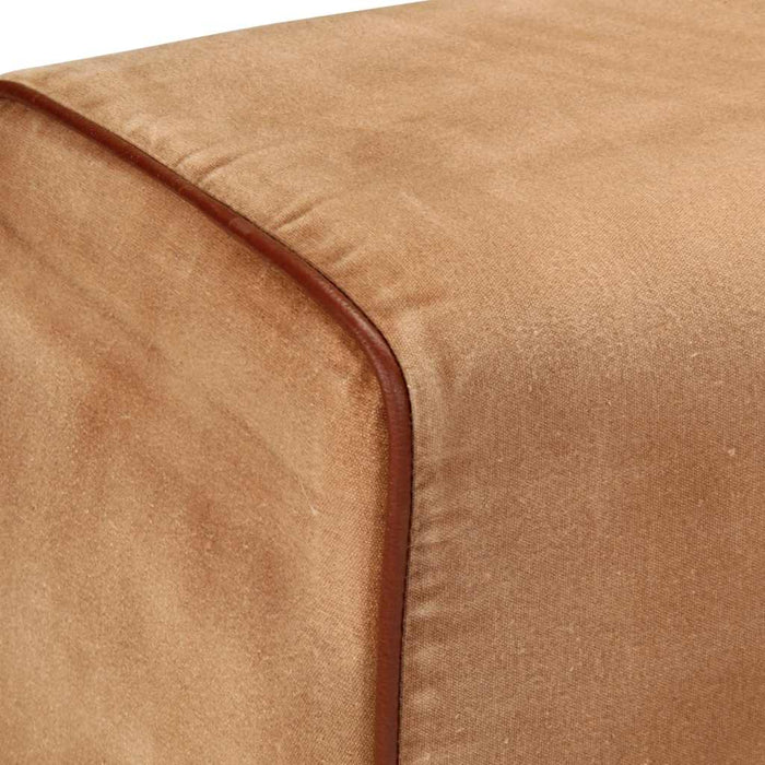 Bancă Bok gimnastică maro 160 cm piele naturală/lemn acacia - WALTI WALTI