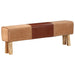 Bancă Bok gimnastică maro 160 cm piele naturală/lemn acacia - WALTI WALTI
