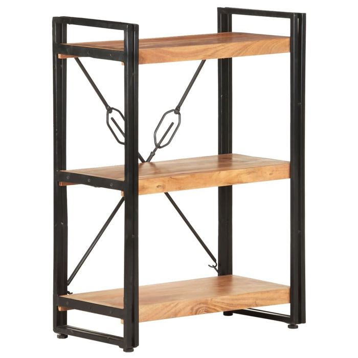Bibliotecă cu 3 rafturi, 60x30x80 cm, lemn masiv de acacia - WALTI WALTI