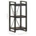 Bibliotecă cu 3 rafturi, negru, 40x30x80 cm, lemn masiv mango - WALTI WALTI