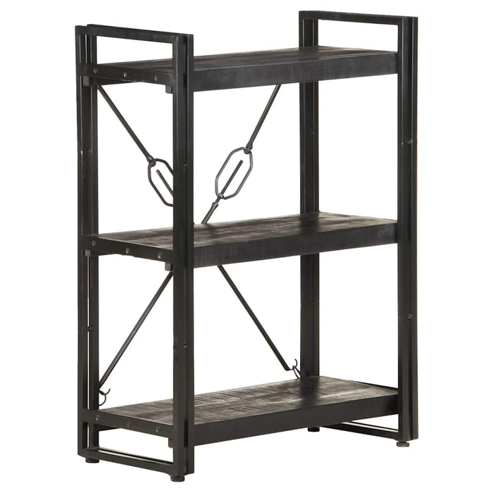 Bibliotecă cu 3 rafturi, negru, 60x30x80 cm, lemn masiv mango - WALTI WALTI