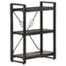 Bibliotecă cu 3 rafturi, negru, 60x30x80 cm, lemn masiv mango - WALTI WALTI