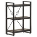 Bibliotecă cu 3 rafturi, negru, 60x30x80 cm, lemn masiv mango - WALTI WALTI
