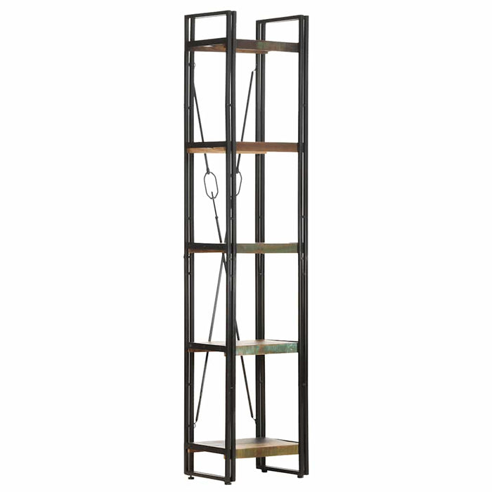 Bibliotecă cu 5 rafturi, 40x30x180 cm, lemn masiv reciclat - WALTI WALTI
